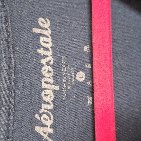 AEROPOSTALE T-SHIRT SIZE LARGE BLUE - Picture 2 of 2